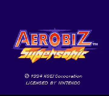 Aerobiz Supersonic (USA) screen shot title